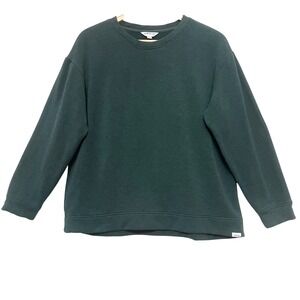 ORVIS Classic Cozy Collection Crewneck Sweatshirt Dark Green L Made in Indonesia